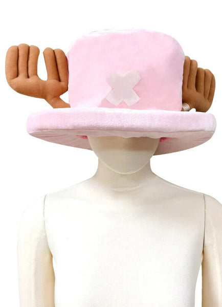 One Piece Anime - Tony Tony Chopper Cosplay Plush Hat - Adult One Size Fits All