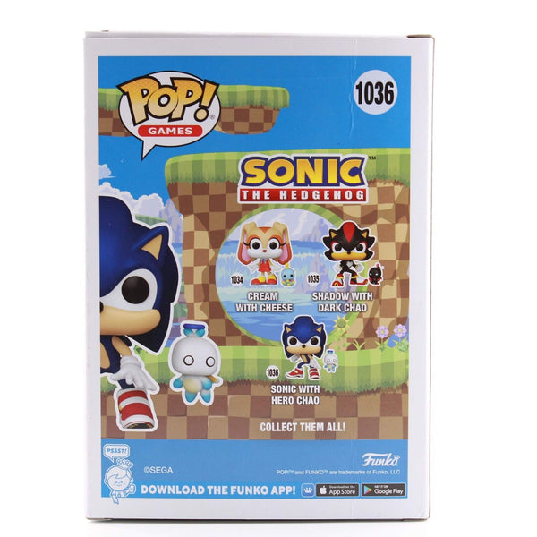 Funko Pop Sonic the Hedgehog - Sonic with Chao - Vinyl Figure - #1036