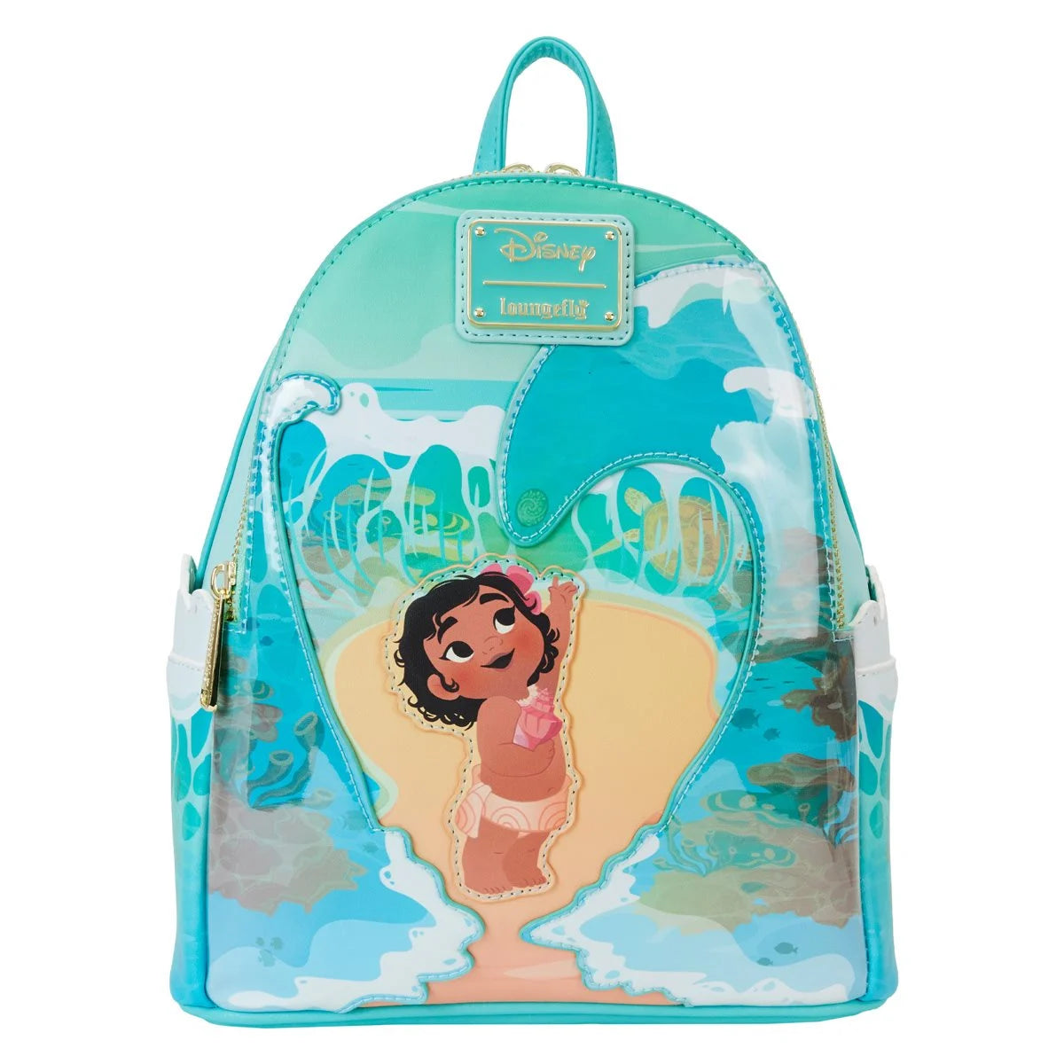 LoungeFly Moana Ocean Waves Mini-Backpack