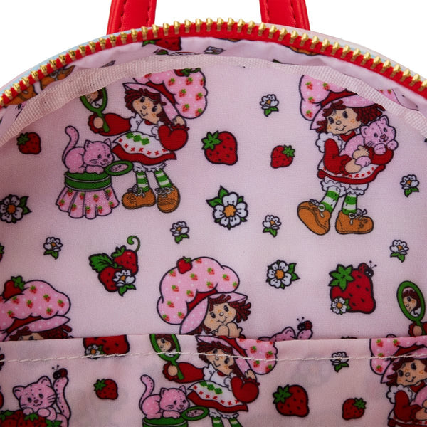 Loungefly Strawberry Shortcake Denim Pocket Mini-Backpack