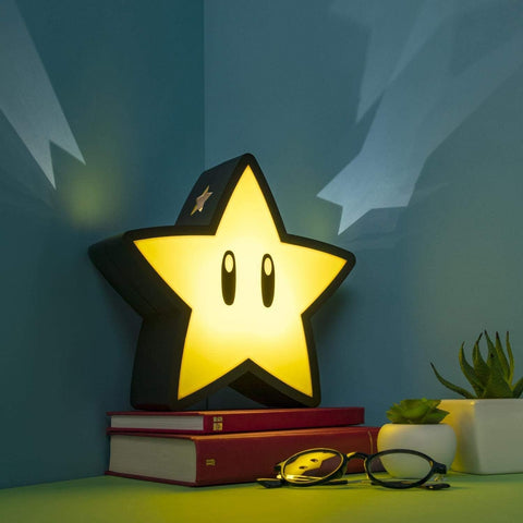 Paladone Super Mario Bros Super Star Projector Lamp - Decorative Light