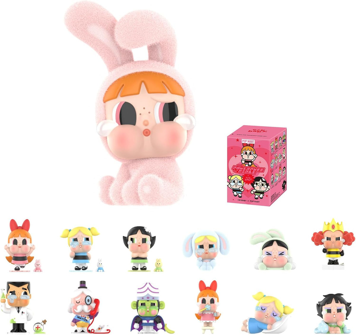 Pop Mart Crybaby Powerpuff Girls Series Figurines Blind Box – Blueberry Cat