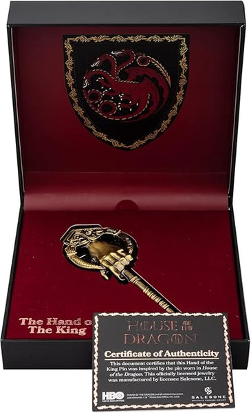 House Of The Dragon Hand Of The King 3D Large Pin - Authentic Prop Replica