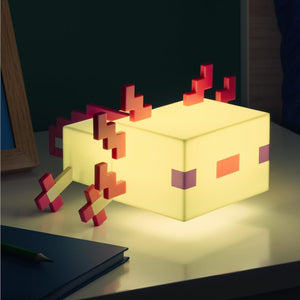 Paladone Minecraft Axolotl Light, Five Color Modes, Minecraft Lamp