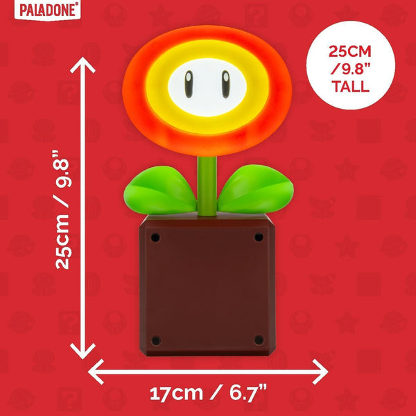 Paladone Nintendo Super Mario Fire Flower Light / Lamp  USB Powered Home Decor Gift