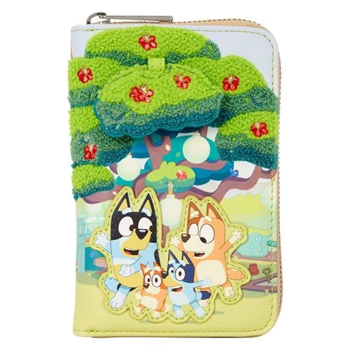 Lounge Fly Bluey Backyard Zip-Around Wallet