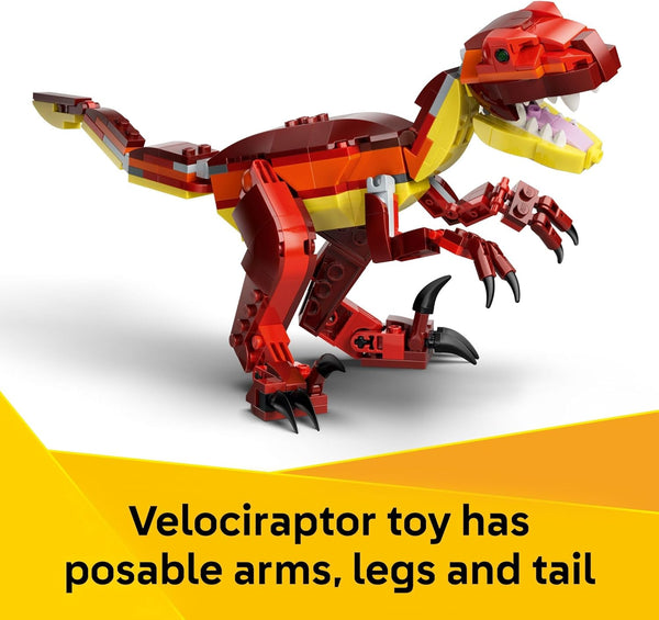 LEGO Creator 3 in 1 Fierce Dinosaur - Building Toy for Boys & Girls, Ages 8+ - 31379