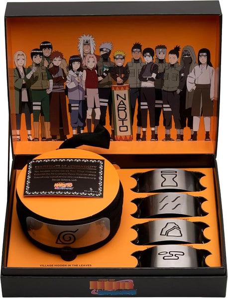 Naruto Shippuden Cosplay Headband Set With 4 Village Plates