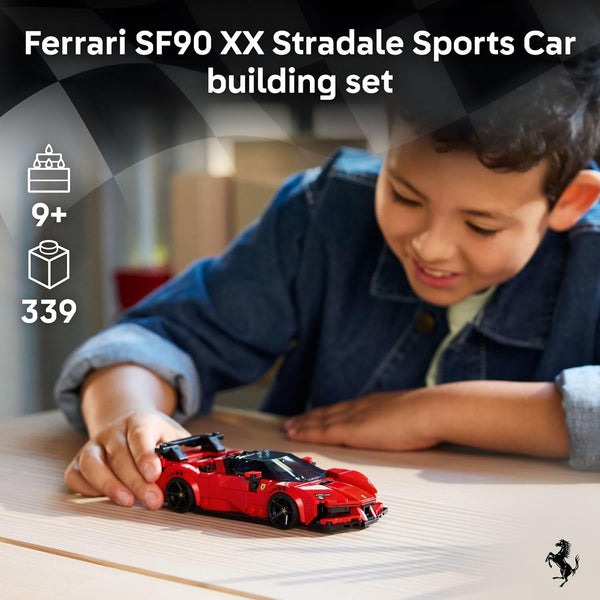 LEGO Ferrari SF90 XX Stradale Sports Car - Building Set W/Ferarri Driver Minifigure -  77245