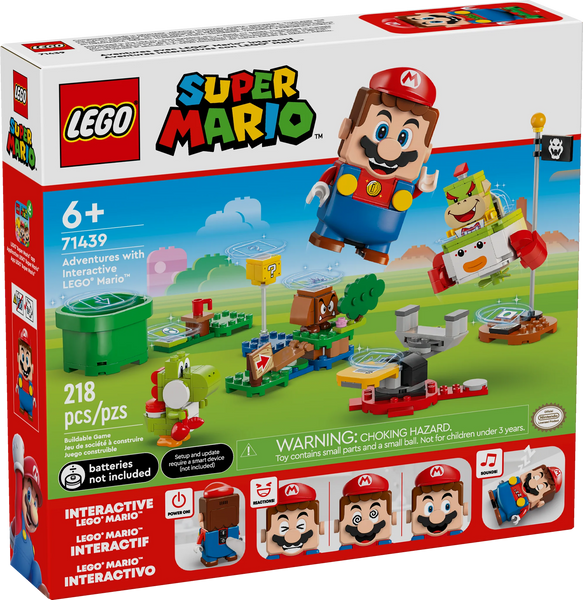 LEGO Super Mario Adventures with Interactive Mario, Bowser Jr.’s Clown Car Playset Vehicle - 71439