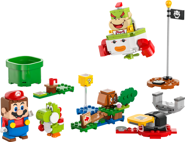 LEGO Super Mario Adventures with Interactive Mario, Bowser Jr.’s Clown Car Playset Vehicle - 71439