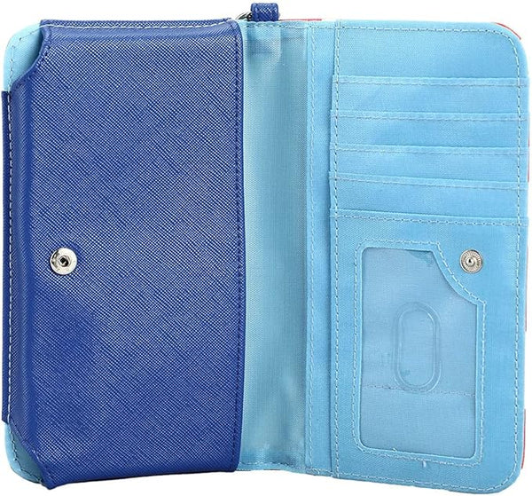 Disney Lilo and Stitch with Flowers Screen Printed Tech Wallet / Wristlet