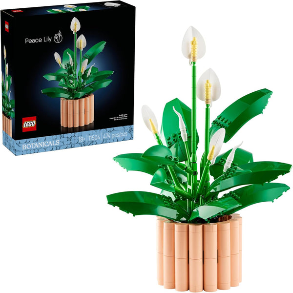 LEGO Botanicals Peace Lily Flower Building Set for Adults - Artificial Flowers Crafting Kit - 11504
