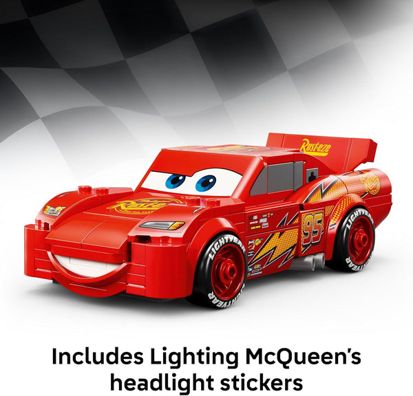 LEGO Disney Pixar Speed Champions Lightning McQueen Building Toy - Pretend Play Race Car - 77255