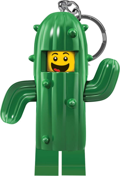 LEGO Minifigures Keychain Light - Cactus Boy (KE157H), Bag charm with LED light, Extra-Large 3 Inch Tall Figure