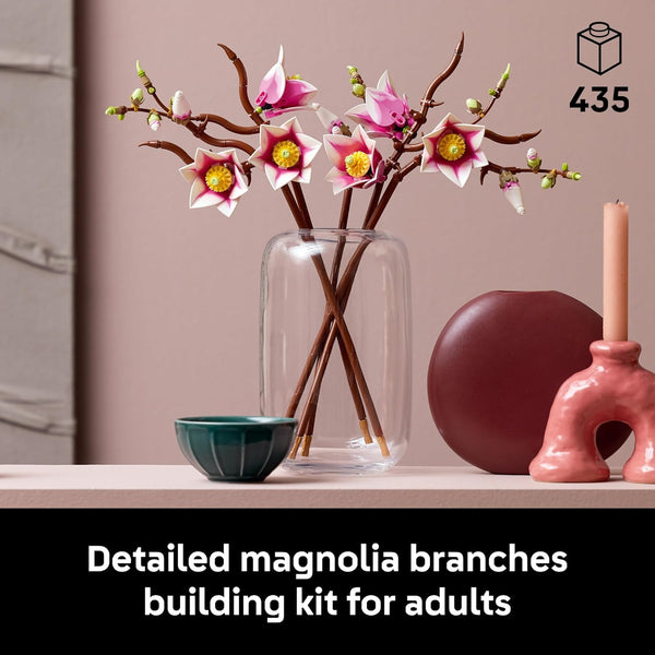 LEGO Botnaical Magnolia Branches - Artificial Flowers Building Set - 11510