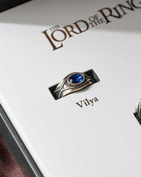 The Lord of the Rings The Elven Rings Narya, Nenya, and Vilya Prop Replica Rings