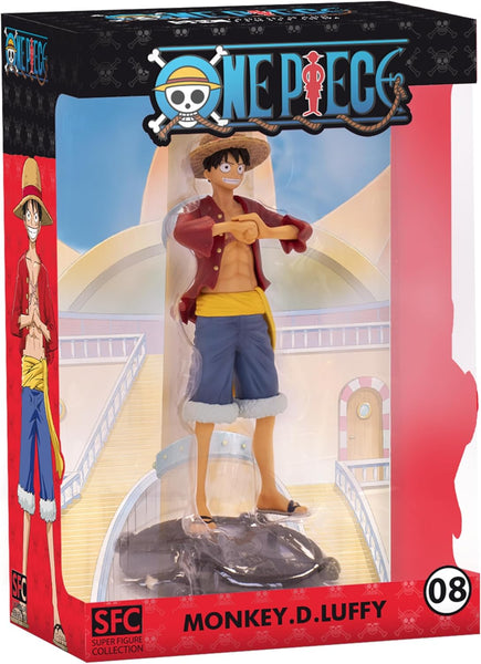 ABYSTYLE Studio One Piece Monkey D. Luffy SFC Collectible PVC Figure 6.5" Tall Statue Anime Manga Figurines Home Room Office Décor Gifts