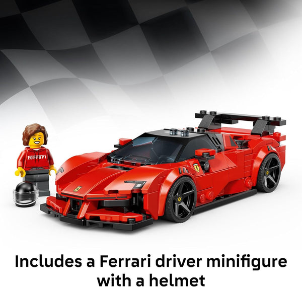 LEGO Ferrari SF90 XX Stradale Sports Car - Building Set W/Ferarri Driver Minifigure -  77245