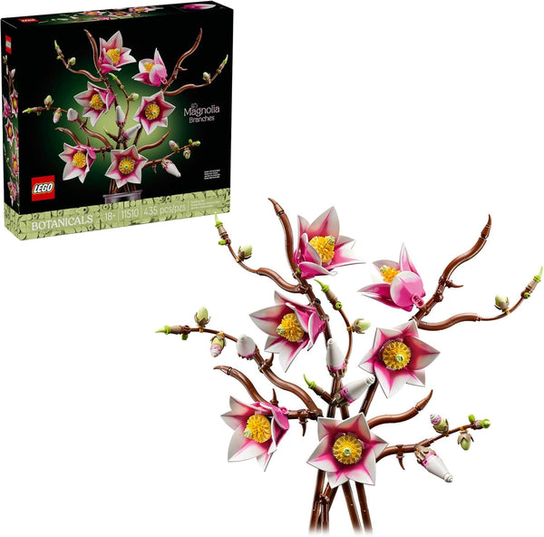 LEGO Botnaical Magnolia Branches - Artificial Flowers Building Set - 11510