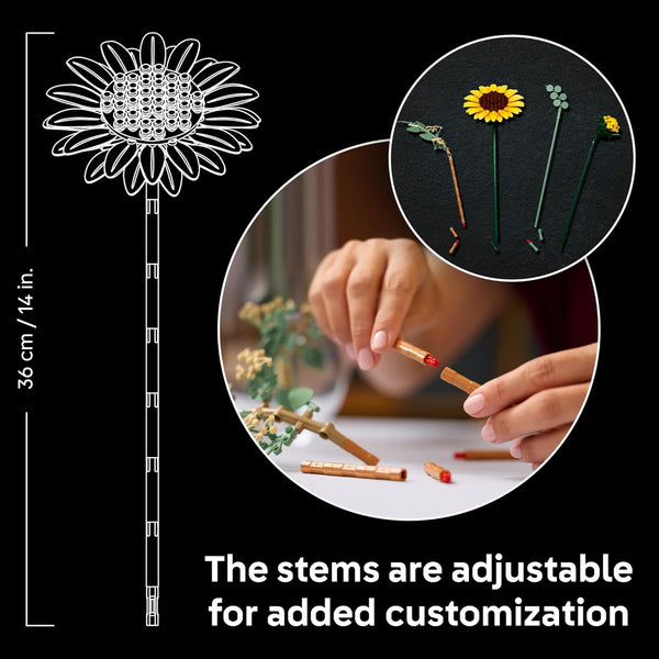 LEGO Botanicals Sunflower Bouquet - Artificial Flowers Building Set - 11502