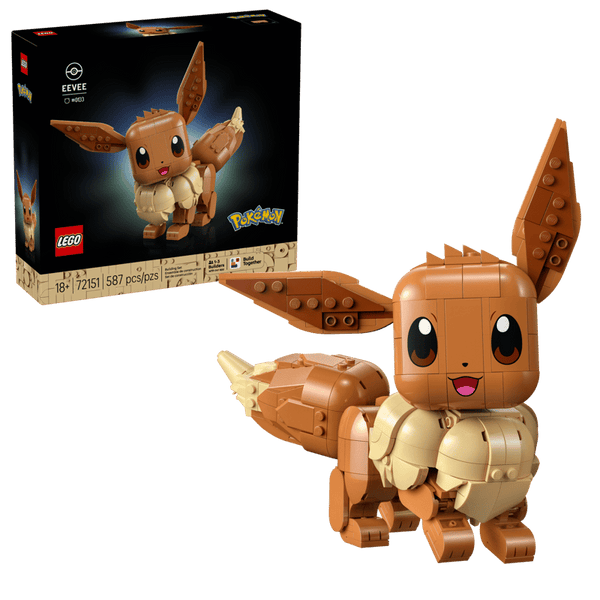 LEGO Pokemon Eevee - Gaming Buidling Set for Adults - Posable Figure - 72151