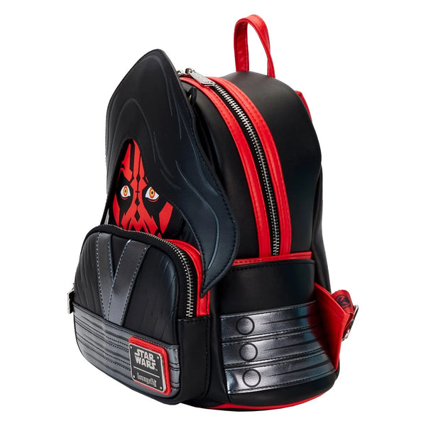 Loungefly Star Wars: Episode I - The Phantom Menace 25th Anniversary Darth Maul Detachable Hood Cosplay Mini-Backpack