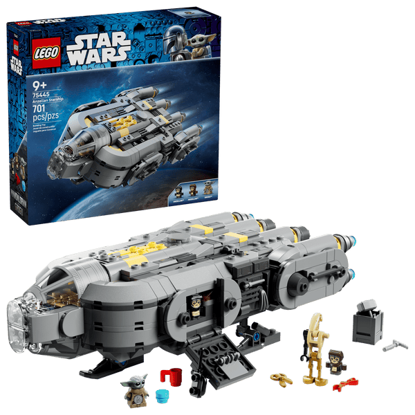 LEGO Star Wars Anzellan Starship - The Mandalorian & Grogu - Play and Pretend Building Set for Kids - 75445