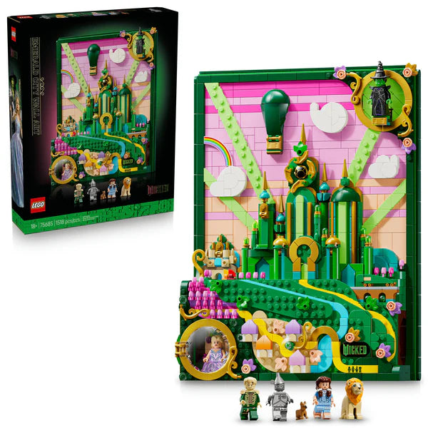Lego The Wizard of OZ Emerald City Wall Art 75685