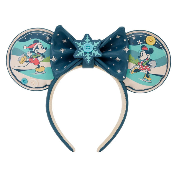 Loungefly Mickey and Minnie Holiday Ear Headband