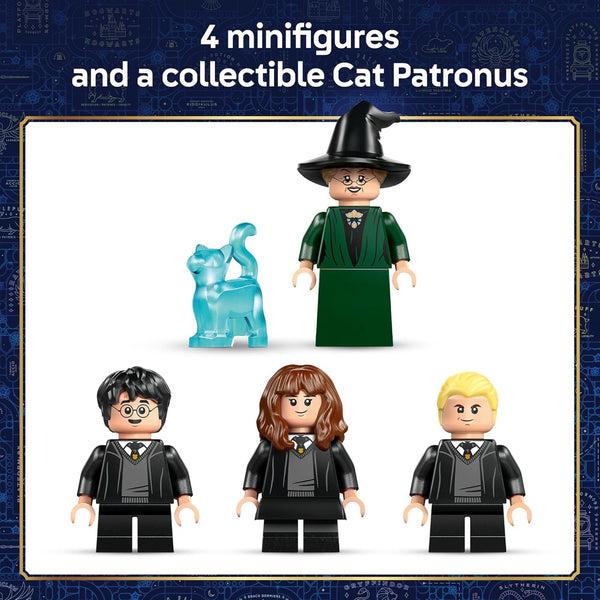 LEGO Harry Potter Hogwarts Castle: Sorting Hat Ceremony Building Toy W/4 Minifigures & Cat Patronus Toy Figure - 76460