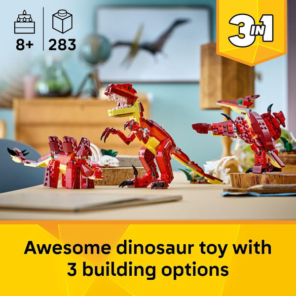 LEGO Creator 3 in 1 Fierce Dinosaur - Building Toy for Boys & Girls, Ages 8+ - 31379