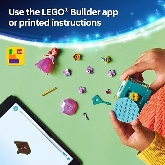 LEGO Disney Princess Twirling Ariel Toy - Building Toy for Kids, Girls and Boys, Ages 5+ - Little Mermaid Toy for Fans of Movie - Ariel Doll Gift Idea for Birthdays - 43259