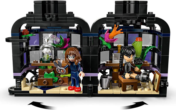 LEGO Wednesday Black Dahlia Flower Building Toy - Pretend Play Set for Girls & Boys, Ages 9+ - with Wednesday Addams & Professor Minidolls -  76784
