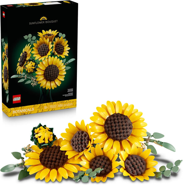 LEGO Botanicals Sunflower Bouquet - Artificial Flowers Building Set - 11502
