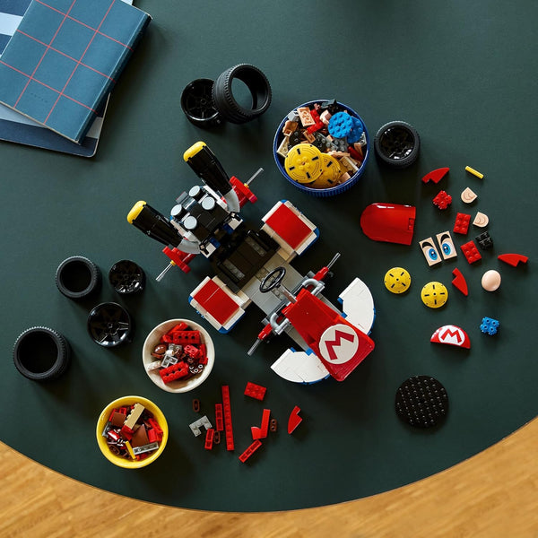 LEGO Super Mario: Mario Kart – Mario & Standard Kart Building Set for Adults - DIY Book Shelf & Room Decor for Men & Women, Ages 18+ - Birthday Gift Idea for Adult Gamers - 72037