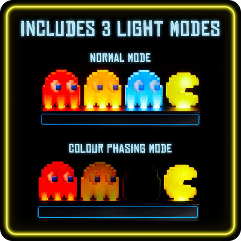 Paladone Pac-Man and Ghosts Light 3 Modes w/ Color Phasing & Music Reactive