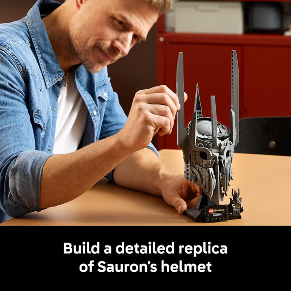 LEGO Lord of the Rings Sauron's Helmet - Building Set for Adults W/Sauron Minifigure - 11373