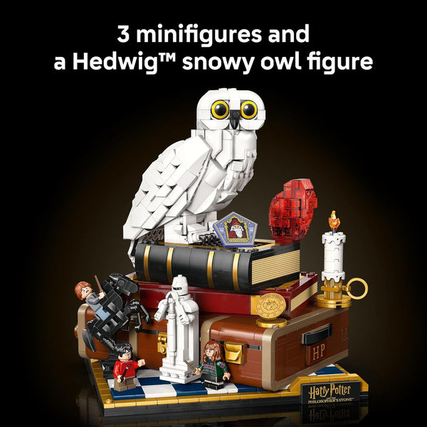 LEGO Harry Potter Sorcerer's Stone Collector's Edition Building Set for Adults - Buildable Hedwig & 3 Minifigures - 76466