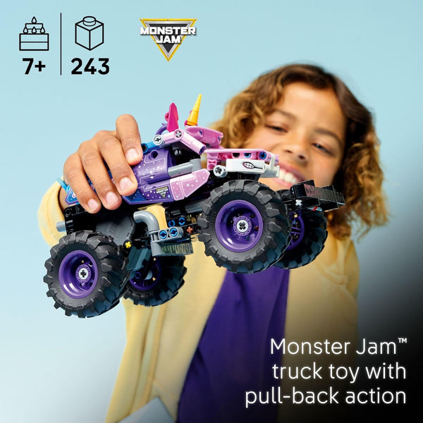 LEGO Technic Monster Jam Sparkle Smash Building Toy W/Pull-Back Racing Action - 42220