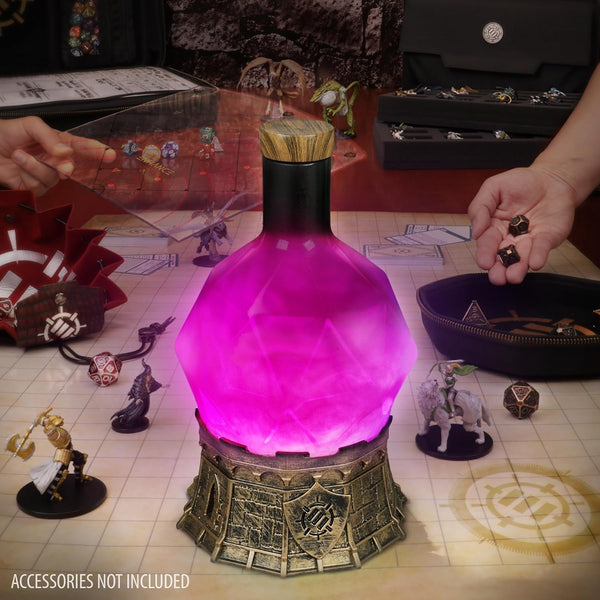 ENHANCE Gaming Sorcerer's Potion Light with Swirling Mystical Brew - Potion Bottle Mood Light Prop