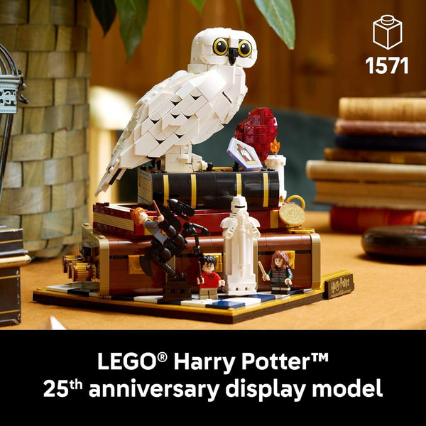 LEGO Harry Potter Sorcerer's Stone Collector's Edition Building Set for Adults - Buildable Hedwig & 3 Minifigures - 76466