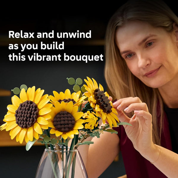 LEGO Botanicals Sunflower Bouquet - Artificial Flowers Building Set - 11502