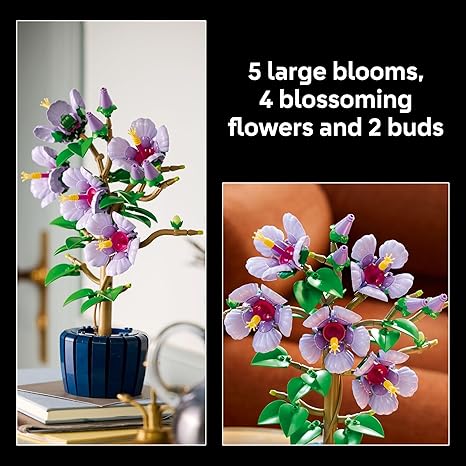 LEGO Botanicals Hibiscus Flower Building Set - 10372