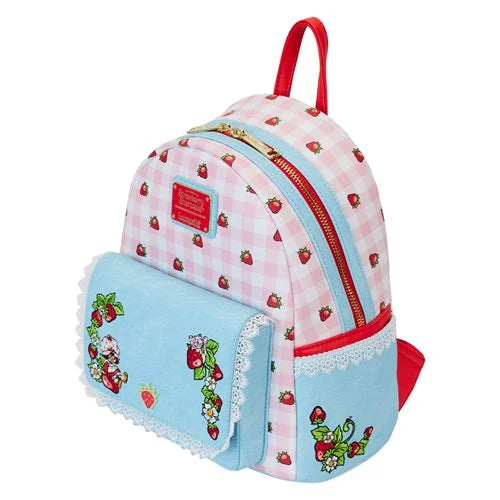 Loungefly Strawberry Shortcake Denim Pocket Mini-Backpack