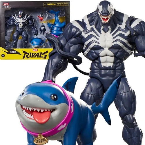 Marvel Legends Series Marvel Rivals Venom & Jeff the Land Shark 6-Inch Action Figures