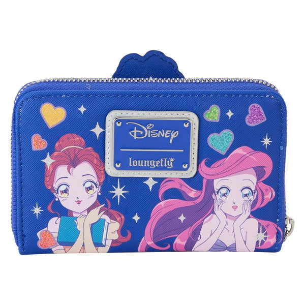 Loungefly Disney Princess Manga Style Zip-Around Wallet