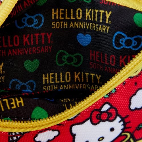 Loungefly Hello Kitty 50th Anniversary Classic Kitty Pouch Wristlet