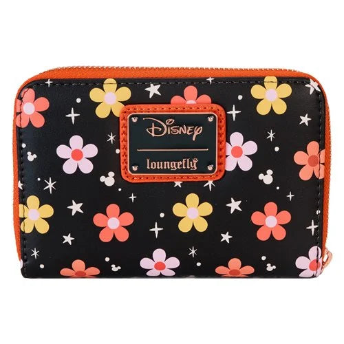 Loungefly Disney Mickey and Friends Halloween Zip-Around Ghost Glow in the Dark Wallet