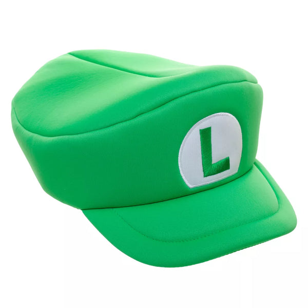 Bioworld Super Mario Bros Embroidered Luigi L Patch Adult Green Beret Cap